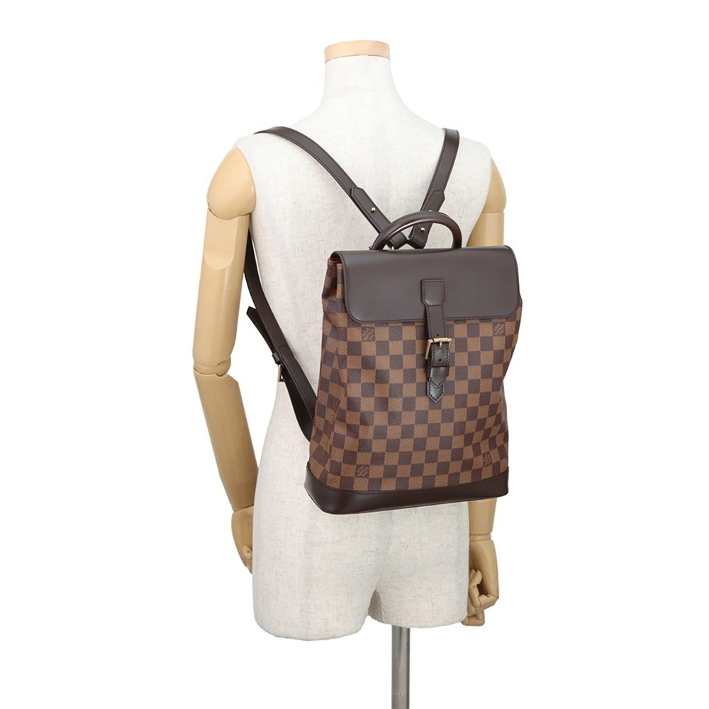 LOUIS VUITTON Authentic Red Damier Backpack - Picture 4 of 16